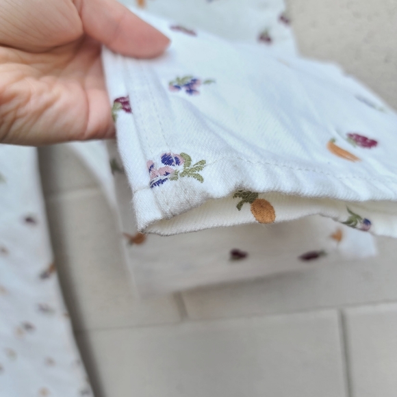 Reformation | Cynthia Fruitloops Embroidered Fruit Jeans Vintage White Size 26 - Picture 9 of 13